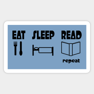 Eat Sleep Read Repeat Magnet